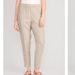 NWT Old Navy Straight Taper Linen Pants